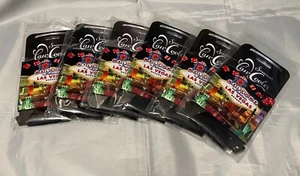 Las Vegas Can Cooler Holder Bottle Drink Sleeve Koozie Red Dice Beer Set of 6 - Picture 1 of 2