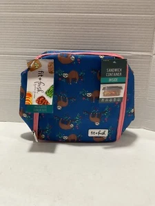 Fit Fresh Women’s Blue Colored Insulated Lunch Tote - Picture 1 of 13