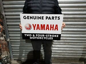 Yamaha  Motorcycle Retro 16" x 24"metal sign . Man Cave/ Metal Sign.
