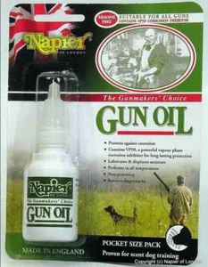 Napier Gun Oil 25ml Pocket Size Dropper Bottle Also Dog Scent Training FREEPOST - Picture 1 of 2