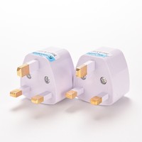 Universal Travel Adapter AU US EU to UK 3 Pin AC Power Plug Adaptor ConnectorHGU