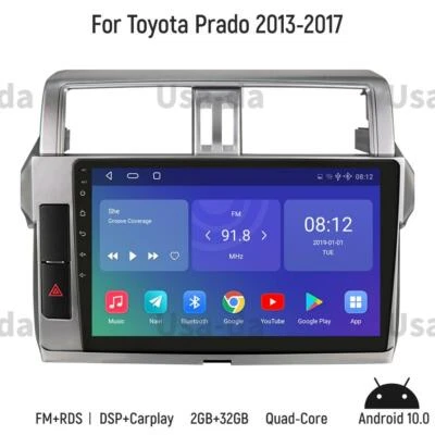 10" For Toyota Prado 2013-2017 Car GPS Navigation Radio Stereo  2+32G Android 10 - Image 1 of 4