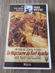 VHS VIDEOKASSETTE FILM DAS MASSAKER VON FORT APACHE HENRY FONDA JOHN WAYNE SELTEN - Bild 1 von 3
