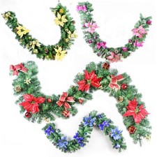 1*CHRISTMAS TREE GARLAND ARTIFICIAL WREATH DECORATION WALL & DOOR HANGING WREATH