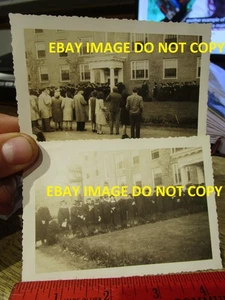 SELTENES ALTES BILD FOTO Bates College Lewiston Maine Graduation Day 1943 im Wohnheim - Bild 1 von 2
