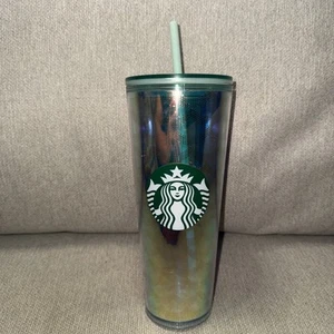 Starbucks Tumbler Mermaid 24oz Iridescent Siren Scales Venti Cold Cup - Picture 1 of 6