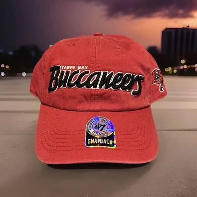 '47 Marca Tampa Bay Buccaneers Sombrero Ajustable Hecho de Algodón Lavado Prenda Foto 1 de 3