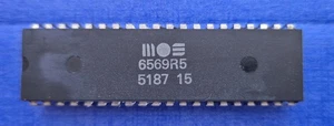 MOS 6569R5 | MOS 6569 R5 VIC II PAL Video Chip für Commodore 64 ORIGINALTEIL - Bild 1 von 4