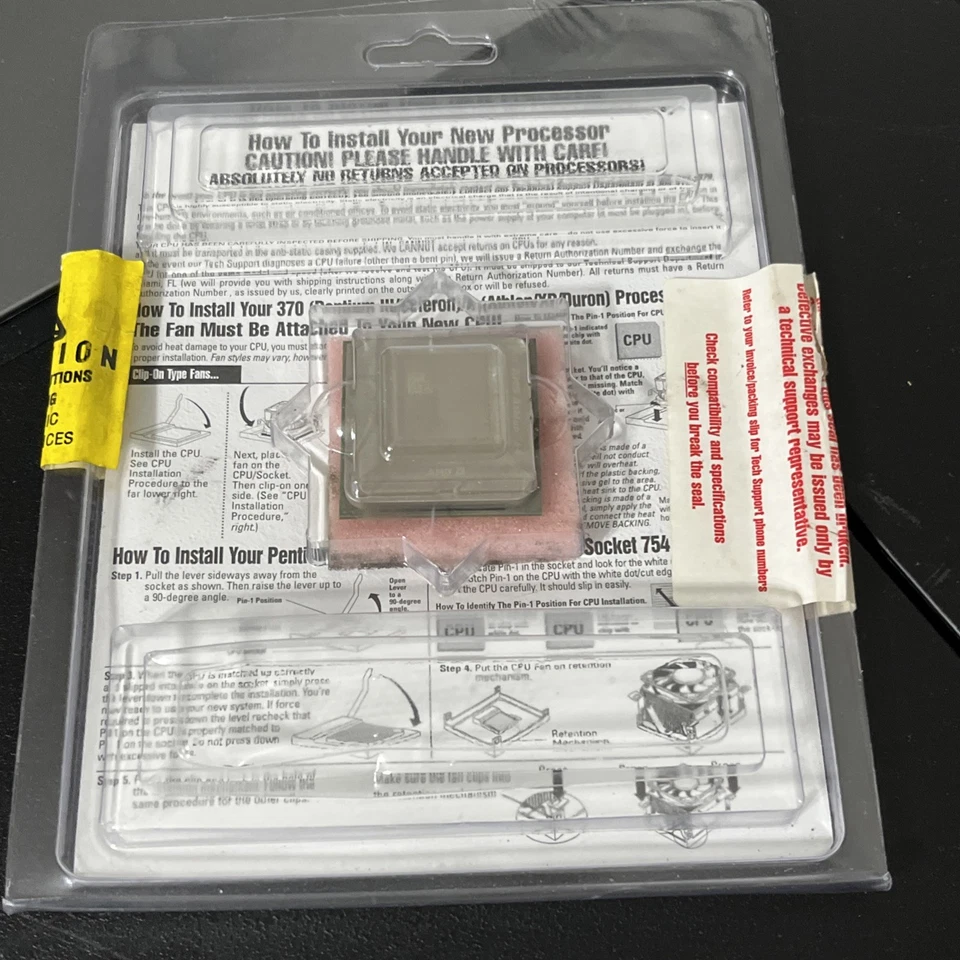 AMD Athlon 64 4000+ 2.4 GHz (ADA4000DKA5CF) Processor NEW SEALED - Image 1 of 4