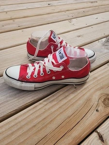 Converse All Star RED Sneakers Mens Size 6, Womens Size 8 Clean - Picture 1 of 21