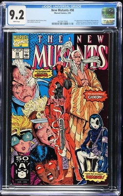New Mutants #98 CGC 9.2 Amazing Looking Book! 1st App of Deadpool - Image 1 of 2