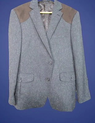 Tallia Men’s Sports Coat Charcoal 74% Polyester, 24% Rayon & 2% Spandex Size 42R Foto 1 de 4