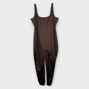 SKIMS Plus Size 3X Catsuit Jumpsuit All-in-One Tank Top Sleeveless Brown Shaper - Picture 1 of 4