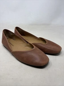 Lucky Brand Emmie Ballet Flats in Brown Leather Size 9M - Picture 1 of 7