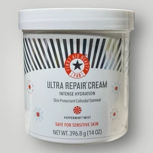 First Aid Beauty Ultra Repair Cream PEPPERMINT TWIST Scent 14oz Sealed EX 7/26 - Picture 1 of 3