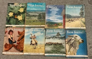 Lot of 8 Vintage Farm Journal Magazines 1953-1954 Includes Country Gentleman - Picture 1 of 24