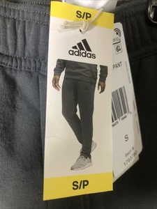 NEW Gray adidas Men’s Regular Fit Zippered Tapered Ankle Openings Jogger Small - Picture 1 of 10