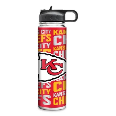 NFL Kansas City Chiefs 22oz vaso de acero inoxidable con tapa para bebidas Foto 1 de 4