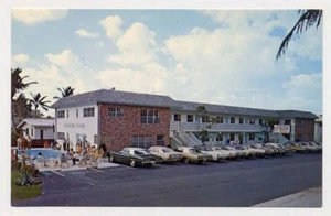 POMPANO BEACH FL Crayburn Manor Motel 10th St. Postkarte - Bild 1 von 1