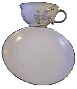 Antique 18thC Meissen Porcelain Prunus Blossoms Cup & Saucer Porzellan Tasse - Picture 1 of 15