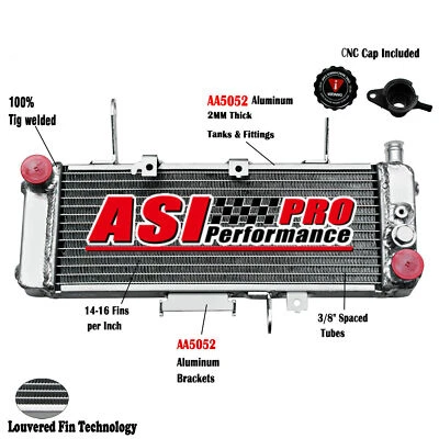 Radiador de carreras de refrigeración de aluminio para Suzuki SV650 SV650S K3 K4 2003-2004 Foto 1 de 4