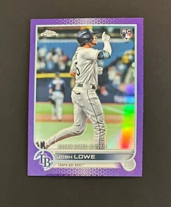 2022 Topps Chrome Update #USC155 Josh Lowe Purple Tampa Bay Rays - Picture 1 of 2
