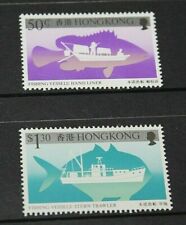 HONG KONG 1986 FISHING BOATS  50c & $1.30  ISSUES FINE MINT NO HINGE
