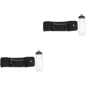 2 Count Bauchtasche Flaschenkühlerhülle Sport Fitnessgürtel Mit Trinkflasche - Bild 1 von 12