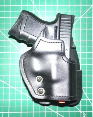 Funda de paleta Front Line SKC26P-BK RH negra Kydex forrada de gamuza Glock 26 27 33 Foto 1 de 4