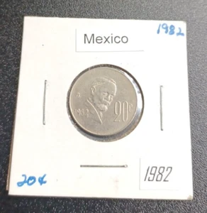 1982 MEXICO 20 CENTAVOS - FREE SHIP #181 - Picture 1 of 2
