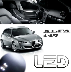 Para ALFA 147 9 Bombillas LED Blanco Iluminación Cabina Techo Maletero Puertas - Imagen 1 de 4