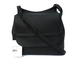 Bolso Bandolera Mensajero THE ROW Sideby Cuero Guijarro Negro $2600 - Imagen 1 de 12