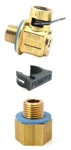 Fumoto F106 Oil Drain with ADP-HOG M14-1.5 F to 5/8"-18 UNF M Adapter for Harley - Picture 1 of 1