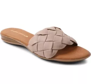 André Assous Nicki Woven Leather Slide AA2NIK99 US Size 11 - Picture 1 of 6