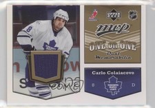 2007-08 Upper Deck MVP One on Dual Memorabilia Carlo Colaiacovo Mike Komisarek