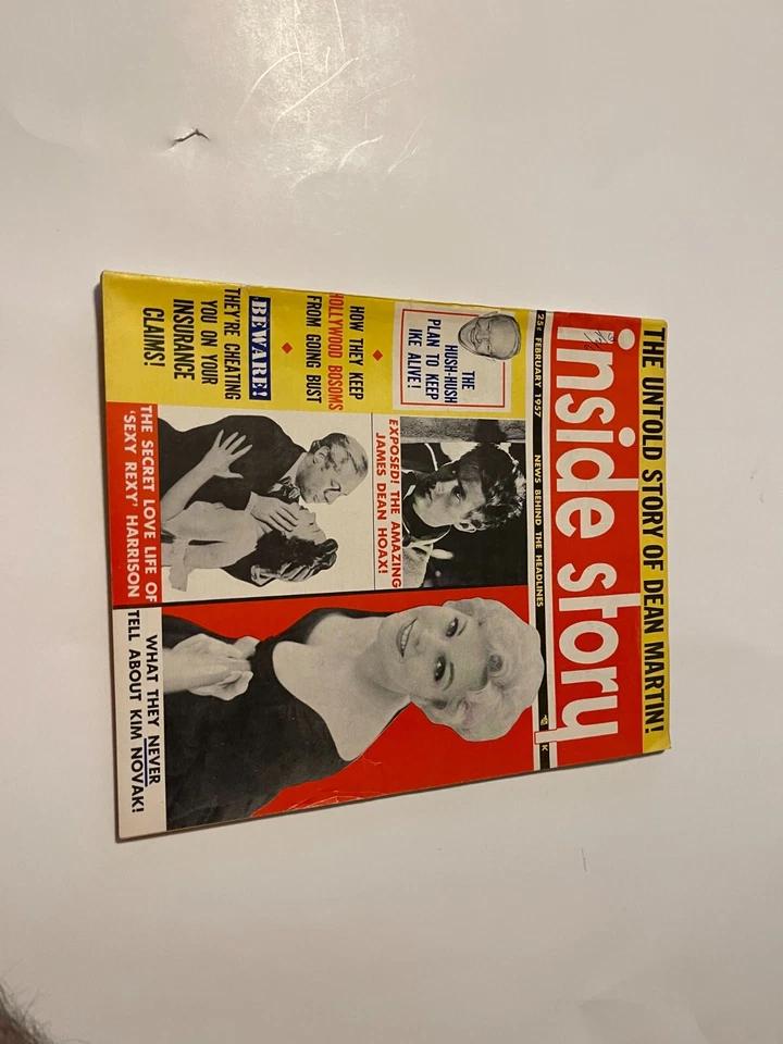 Inside Story  Magazine February 1957 Gossip Pulp Adventure Risque Celebrities - Image 1 of 1