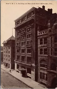 Y.M.C.A. Postal Building Mary Land Hotel Milwaukee, WIS. 1906 - Imagen 1 de 2