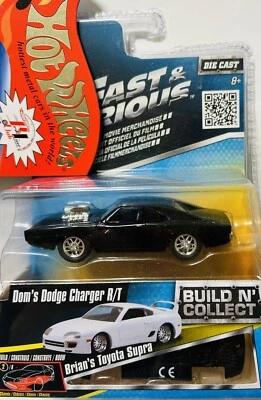 Jada Fast & Furious DOM'S DODGE CHARGER R/T Build N’ Collect Diecast w/ blower - Image 1 of 2