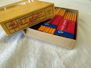 Lot 54 NOS Vintage HAMMETTS Kendall No 2 Pencils Unsharpened USA Bonded Half Gro - Picture 1 of 7