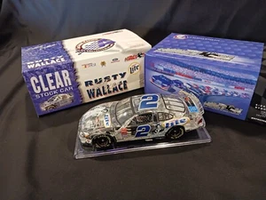 2002 Action #2 Rusty Wallace Miller Lite/Elvis 25th Anniv Taurus - Clear 1/24 - Picture 1 of 13