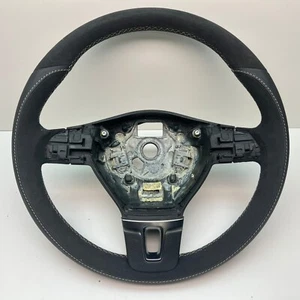 Volante in pelle Alcantara multifunzione VW T5 Facelift Passat CC 3C8419091AP - Foto 1 di 14