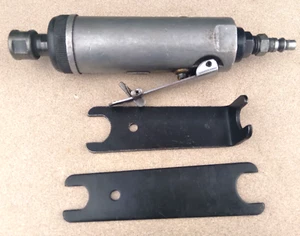 STRAIGHT PNEUMATIC DIE GRINDER WITH WRENCHES WORKING CONDITION STAMPED P0810. - Picture 1 of 4