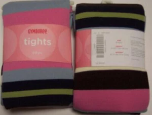 NWT Girls 8-9 y Gymboree CHELSEA GIRL 2005 novelty stripe TIGHTS vtg fall winter - Picture 1 of 1