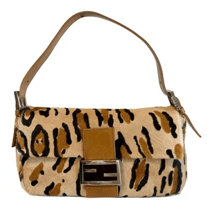 Bolso de hombro FENDI Baguette pelo de pony leopardo - Imagen 1 de 19