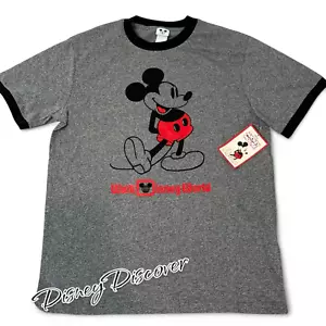Walt Disney World T Shirt Adult For Women Gray Mickey WDW NEW Size Large - Picture 1 of 6