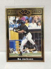 BO JACKSON 1992 Cartwights Players Choice Gold #26 Chicago White Sox Hand Cut