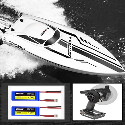 2.4GHZ High Speed Brushless RC Boat Electronic Remote Control Boat W/2-Batteries - Image 1 of 4