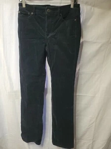 Lauren Ralph Lauren Black Corduroy Skinny Leg Pants Size 6 - Picture 1 of 7