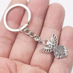 SMALL GUARDIAN ANGEL KEYRING - DRIVE & STAY SAFE - OTHERS ARE ALSO LISTED T32 - Picture 1 of 1