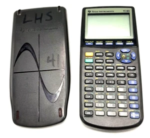Calculadora gráfica portátil Texas Instruments TI-83 negra con cubierta funciona SW-D - Imagen 1 de 7